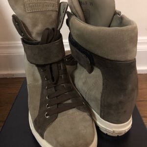Miu Miu suede sneakers